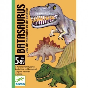 Batasaurus, jeu de cartes (mémoire + bataille).