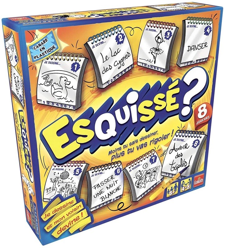 Esquissé la boite 8 joueurs