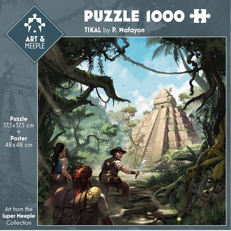 ART&MEEPLE - Puzzle 1000 pièces 57,5x57,5cm Tikal