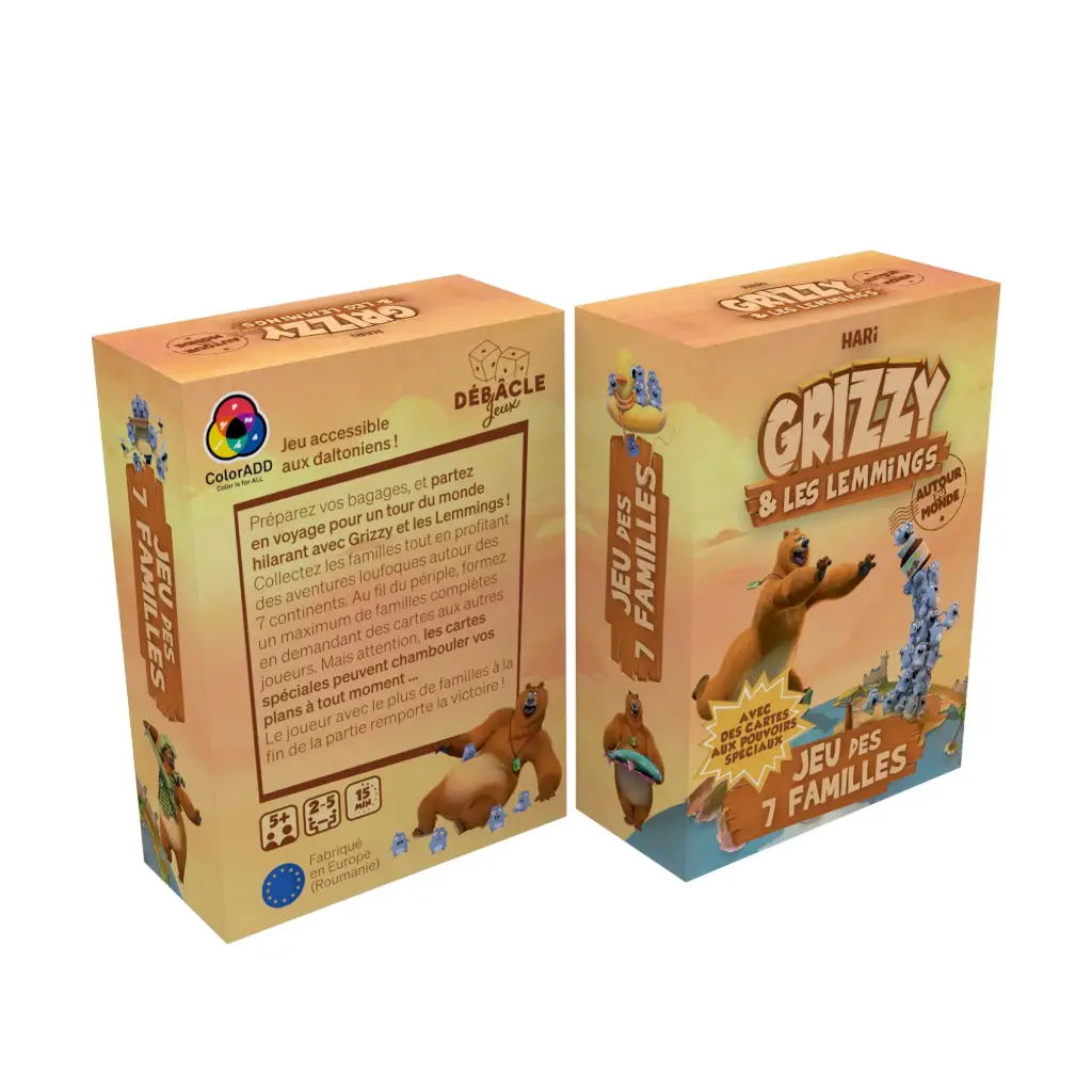 Grizzy & les Lemmings - Jeu de 7 Familles