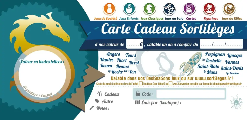Carte-cadeau Sortilèges