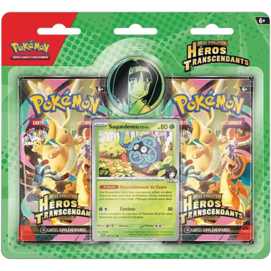 Pokémon : Pack 2 Boosters ME2.5 Héros Transcendants