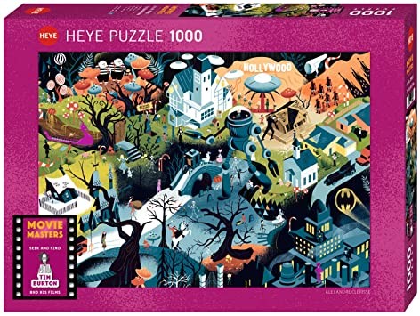 [PZTIMBURTONFILMS] Puzzle 1000P Movie Masters Tim Burton Films Heye