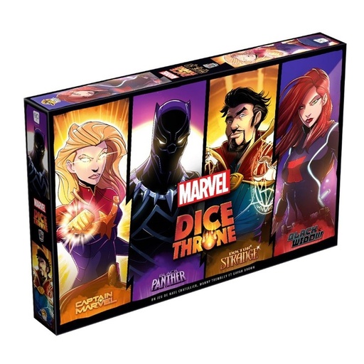 [DICETHRONEMARVELBLACKPANT] Dice Throne Marvel : Black Panther, Captain Marvel, Black Widow, Dr Strange