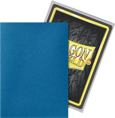 [PCBLUESILVERMATTEDUALANNI] 100 Dragon Shield Matte : Blue Silver