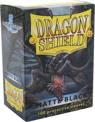 [PCDRAGONSHIELDNOIRMA] Protèges cartes Dragon Shield - Noir matte