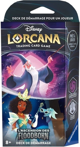 [DECKFLOODBORNMERLINTIANA] Deck Merlin / Tiana (Améthyste / Acier) - Lorcana Ascension Floodborn