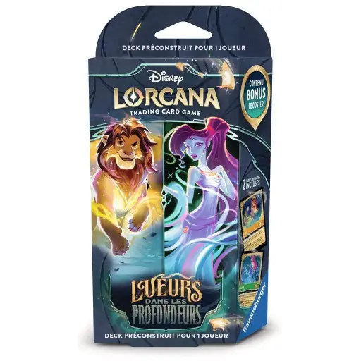 [DECKLUEURSPROFSIMBAMEGARA] Deck Simba / Megara (Ambre/Emeraude) - Lorcana Lueurs dans les Profondeurs