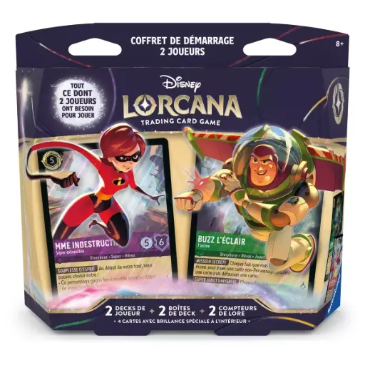 [COFFRET2JLORCANAS12] Lorcana - Coffret de Démarrage 2 joueurs - Contrées Inconnues