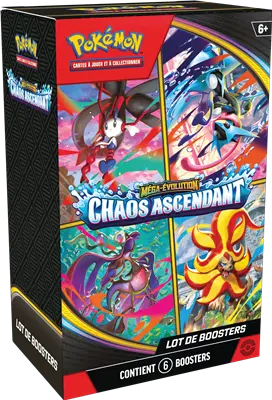 [BUNDLE6BOOSTERSCHAOSASCEN] Pokémon : Bundle 6 Boosters Chaos Ascendant