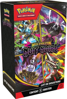 [BUNDLE6BOOSTERSNUITNOIR] Pokémon : Bundle 6 Boosters Nuit Noire 